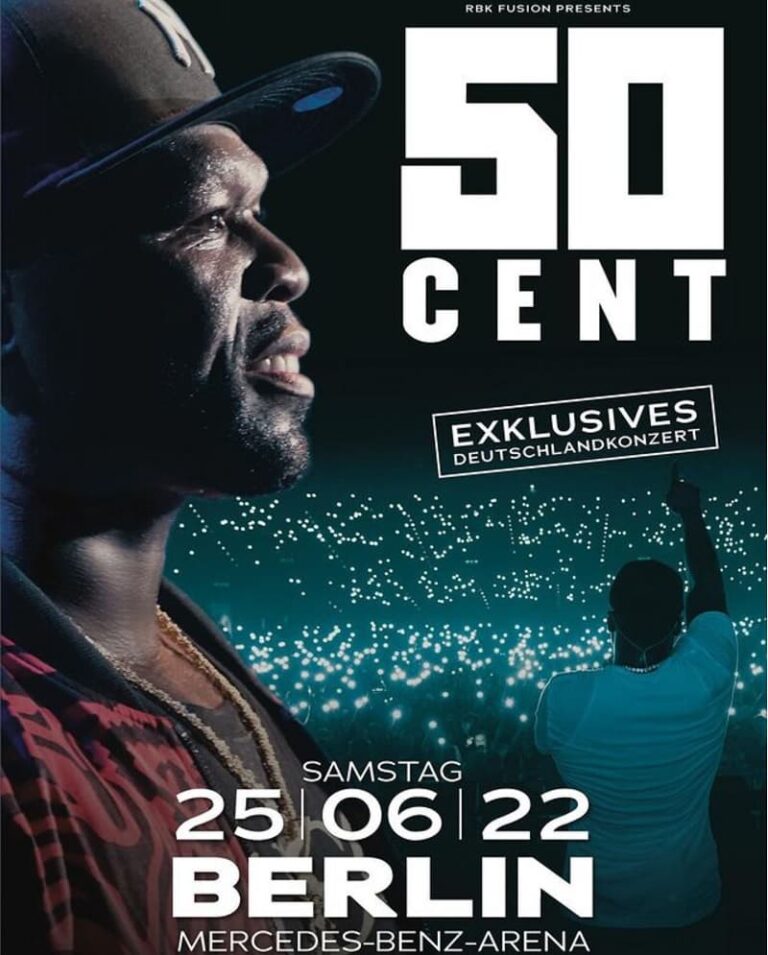 Rapper 50 Cent Konzert in Deutschland Ton an