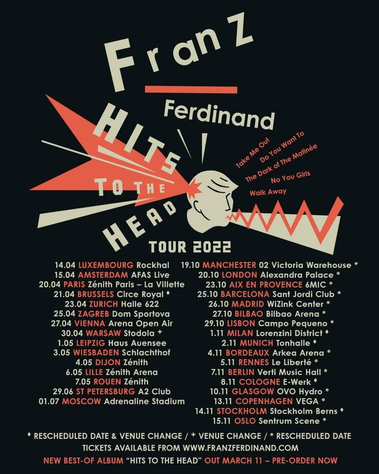 Band Franz Ferdinand verschiebt Konzerte
